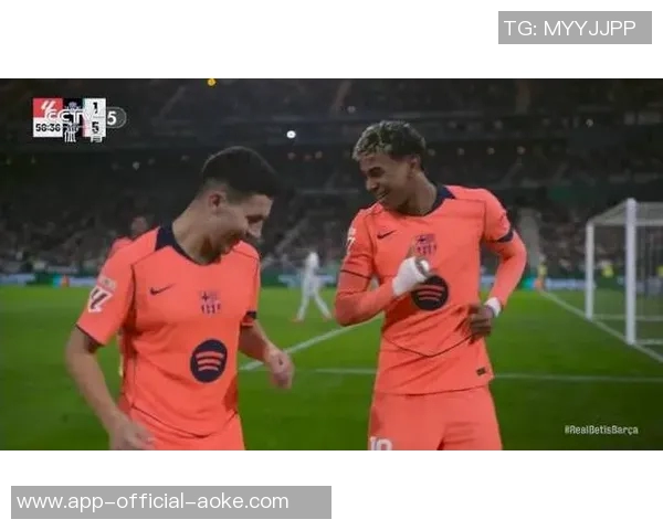 半场:巴萨4-1贝蒂斯,费兰戴帽,巴尔德吉传射,安东尼破门